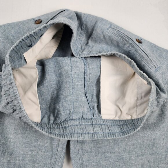 J Crew Pants Men 32x32 Blue Driggs Linen Blend Joggers - Picture 4 of 9
